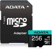 Флеш-карта A-Data microSDXC Premier Pro 256GB + Adapter AUSDX256GUI3V30SA2-RA1
