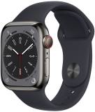 Подробнее о Apple Watch Series 8 GPS + Cellular 45mm Graphite S. Steel Case w. Midnight S. Band MNKU3