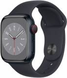 Подробнее о Apple Watch Series 8 GPS + Cellular 41mm Midnight Aluminum Case w. Midnight Sport Band MNHV3