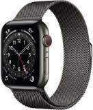 Подробнее о Apple Watch Series 6 GPS + Cellular, 44mm Graphite Stainless Steel Case with Graphite Milanese Loop M07R3/M0GX3