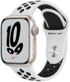 Подробнее о Apple Watch Nike Series 7 GPS 45mm Starlight Aluminum Case w. Pure Platinum/Black MKNA3