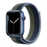 Подробнее о Apple Watch S7 GPS 45mm Blue/Abyss Blue Moss Green Sport Loop MKNR3/ML313