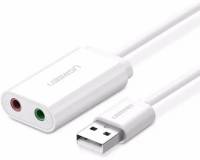 Аудиокарта Ugreen US205 White 30143