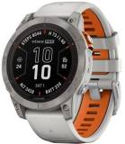 Подробнее о Garmin Fenix 7 Pro  Sapphire Solar Edition  Titanium with Fog Gray/Ember Orange Band 010-02777-20/21