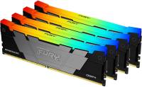 Подробнее о Kingston FURY Renegade RGB Black XMP DDR4 128GB (4x32GB) 3600MHz CL18 Kit KF436C18RB2AK4/128