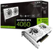 Подробнее о PNY GeForce RTX 4060 8GB OC XLR8 VERTO DF White Edition VCG40608DFWXPB1-O