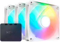 Подробнее о NZXT F120RGB Core - 120mm Hub-mounted RGB Fans - Triple (RF-C12TF-W1) Matte White