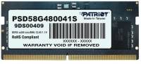 Подробнее о Patriot So-Dimm DDR5 8GB 4800MHz CL40 PSD58G480041S