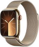 Подробнее о Apple Watch Series 9 GPS + Cellular 41mm Gold Stainless Steel Case with Gold Milanese Loop (MRJ73)