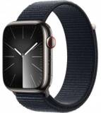 Подробнее о Apple Watch Series 9 GPS + Cellular 45mm Graphite S. Steel Case w. Black/Blue Nike Sport Loop (MRQN3) MRQN3, MT593