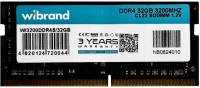 Подробнее о Wibrand So-Dimm DDR4 32GB 3200MHz CL22 WI3200DDR4S/32GB