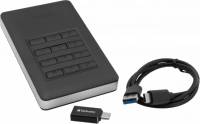 Подробнее о Verbatim Store-n-Go Secure Portable HDD with Keypad Access 2TB Black/Silver USB 3.1 Gen1 Type-C 53403