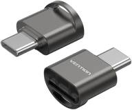 Картридер Vention USB 2.0 Type-C MicroSD Card Reader Gray Zinc Alloy Type CLMH0