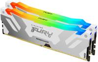 Память Kingston FURY Renegade Silver/White RGB XMP DDR5 48GB (2x24GB) 8000MHz CL38 Kit KF580C38RWAK2-48
