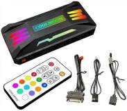 Подробнее о Coolmoon Контролер для керування RGB підсвічуванням Black CM-PA1-B