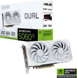 Видеокарта ASUS Dual GeForce RTX 5060 Ti 16GB White OC Edition DUAL-RTX5060TI-O16G-WHITE
