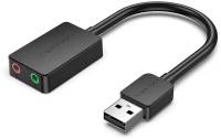 Аудиокарта Vention 2-port External Sound Card Black CDYB0