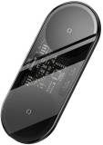 Зарядка Baseus Digital LED Display 2in1 Wireless Charger PowerIQ 20W (Universal version) Black WXSX010101