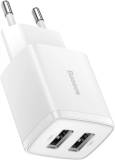 Зарядка Baseus Compact Charger 2U 10.5W White CCXJ010202