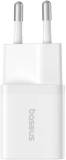 Зарядка Baseus GaN5 Fast Charger (mini) 1C 25W EU Moon White P10110909213-00