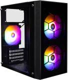 Корпус 1STPLAYER X4-4F1-BK&PS-600FK