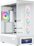 Корпус Modecom VOLCANO AQ500 ARGB MIDI FRONT LCD White MC-A-AQ500-4FA-W