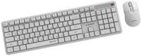 Комплект Gembird Silent Key Pro Business Wireless White KBS-WMS-01-W-CYRL