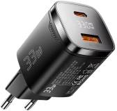 Зарядка ESSAGER 1xUSB-C + 1xUSB 33W GaN black ECT33W-GMB01-Z