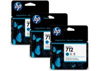Картридж HP DJ No.712 DesignJet Т230/Т630 3-Pack 29-ml Cyan 3ED77A
