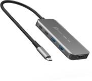 Разветвитель J5Create USB-C 5-in-1 2xUSB 3.2 10Gbps + 2xUSB-C 10Gbps PD JCH453-N