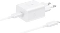 Зарядка Samsung USB-C 45W + cable USB-C to USB-C white EP-T4511XWEGEU