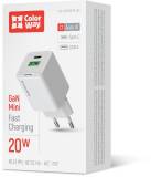 Зарядка ColorWay USB-C PD20W + 1xUSB QC4.0 white CW-CHS062PD-WT