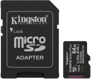 Флеш-карта Kingston 64GB microSDXC class 10 UHS-I V10 A1 Canvas Select SDCS3/64GB