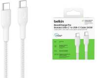 Кабель Belkin USB-C to USB-C 1.0m 240W white CAB025HQ1MWH