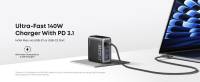 Зарядка ANKER Laptop GaN 140W 3xUSB-C PD3.1 + USB-A + display + B2697GZ1