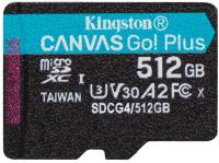 Флеш-карта Kingston 512GB microSDXC сlass 10 UHS-I U3 V30 A2 Canvas Go SDCG4/512GBSP