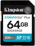 Флеш-карта Kingston 64GB SDXC сlass 10 UHS-I U3 V30 Canvas Go Plus G4 SDG4/64GB