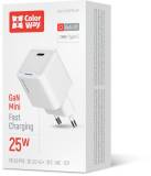 Зарядка ColorWay GaN Mini 25W PD Port PPS USB-C white CW-CHS052PD-WT