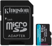 Флеш-карта Kingston 512GB microSDXC сlass 10 UHS-I U3 V30 A2 Canvas Go SDCG4/512GB
