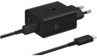 Зарядка Samsung 50W 2xUSB-С + cableUSB-C to USB-C 1.8m black EP-T5020XBEGEU