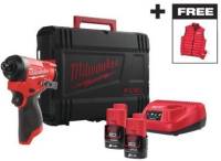 Шуруповерт Milwaukee M12 FID2-202X, 2x2Ah, кейс 4933479877