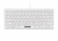 Клавиатура Maxxter KBM-C01W-UA USB UA White