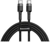 Кабель Baseus USB-C to USB-C 2.0m USB 3.1 3A grey-black CATKLF-HG1