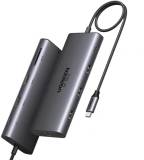 Разветвитель Ugreen USB-C 2xHDMI 8K30Hz/4K60Hz + 3xUSB 3.2 + 2xUSB-C 3 15534