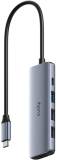 Разветвитель Cudy USB-C 5-in-1 1xHDMI 4K + 1xUSB-C PD100W + 1xUSB 3. UH405