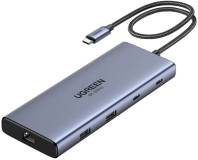 Разветвитель Ugreen Dock CM639 USB3.2 Type-C --> HDMIx2, 60Hz/2xUSB-A/ 45380
