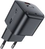 Зарядка ACEFAST USB-C 30W Gan A77 mini Fast Charger Black 6974316282662