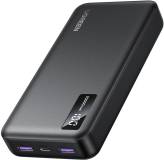 Павербанк Ugreen 20000mAh 22,5W PD, 2хUSB-A, 2xUSB-C Black (PB312) 25683
