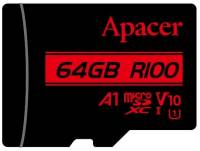 Флеш-карта Apacer 64GB microSD class 10 UHS-I V10 A1 AP64GMCSX10UB-RA