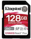 Флеш-карта Kingston 128GB SDXC class 10 UHS-II U3 Canvas React Plus SDR2V6/128GB